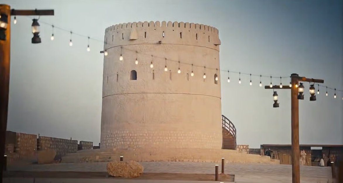 Fort tower at dusk – Al Dhaid Fort Tower, Al Dhaid, Sharjah