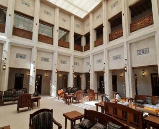 Courtyard hall with seating – Al Heera Literary Council, Sharjah